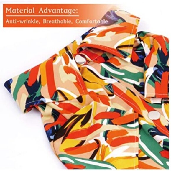 ⭐️Host Pick⭐️3XL Dog Hawaiian Shirt for Large Breed, Breathable Cool Dog Clothes - Picture 2 of 5